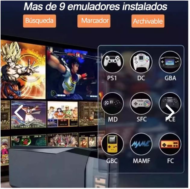 CONSOLA RETRO M8 VIDEOS JUEGOS