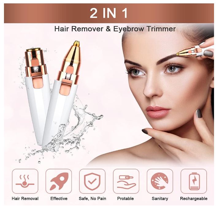 2 EN 1 depilador mujer facial portatil