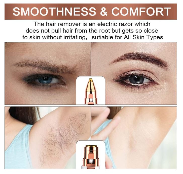 2 EN 1 depilador mujer facial portatil