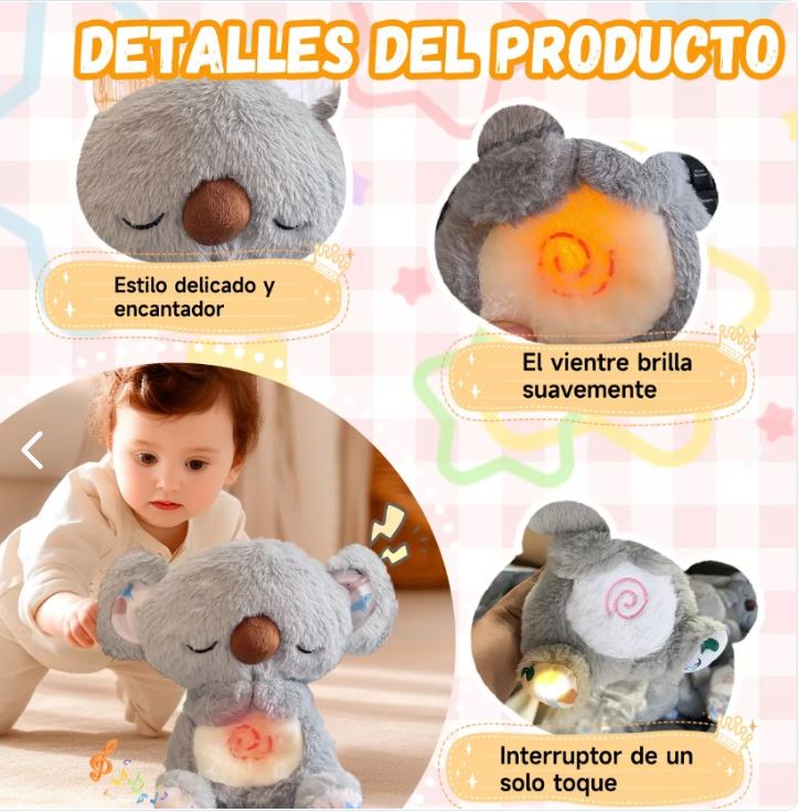 Peluche Koala que Respira dulce sueños Ch