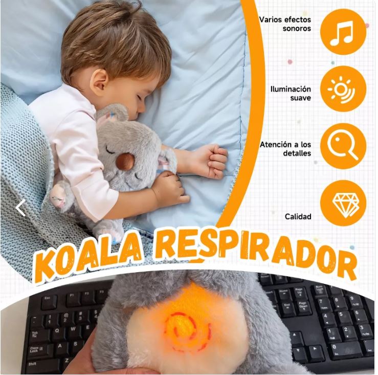 Peluche Koala que Respira dulce sueños Ch